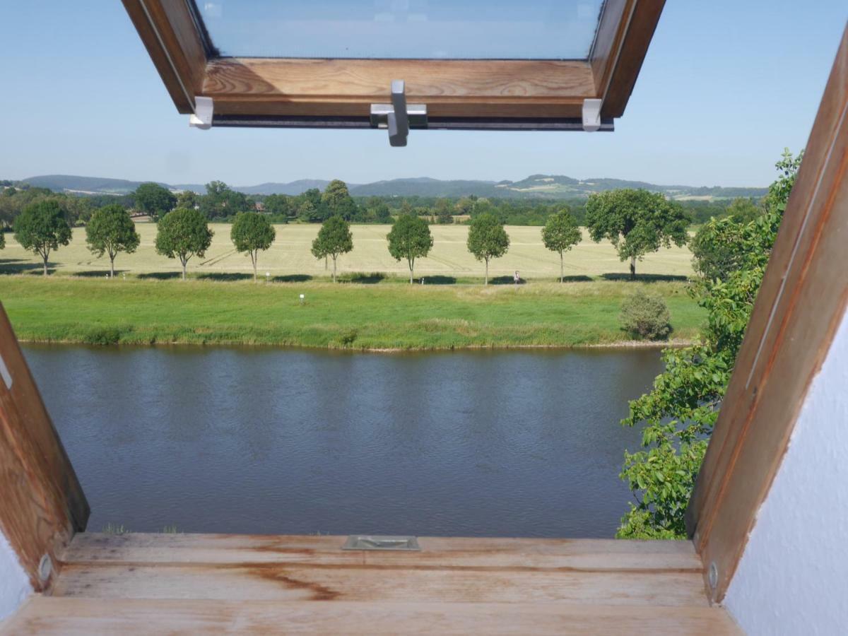 Ferienwohnung Weserblick Polle Екстер'єр фото